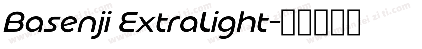 Basenji ExtraLight字体转换
